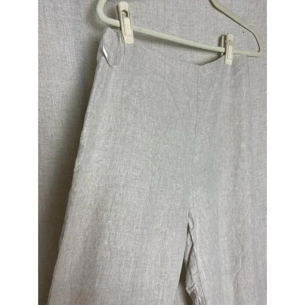 Reformation Scarlett Linen Cream Two Piece Set Size 8 - Picture 13 of 16